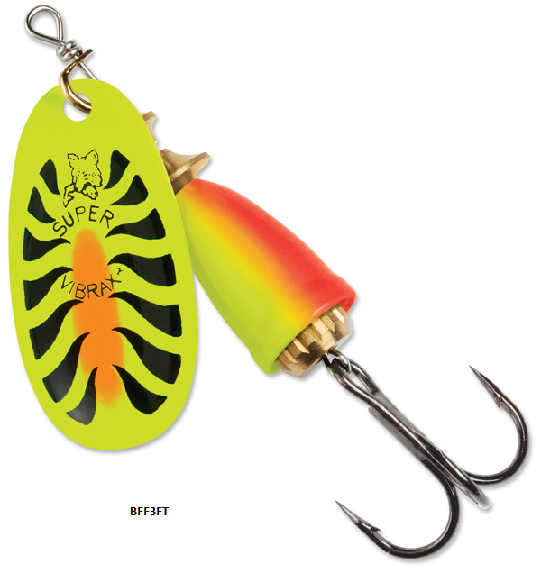 CHUCARILLAS BLUE FOX FLUORESCENT (Tamaño #3) (Peso 8g)