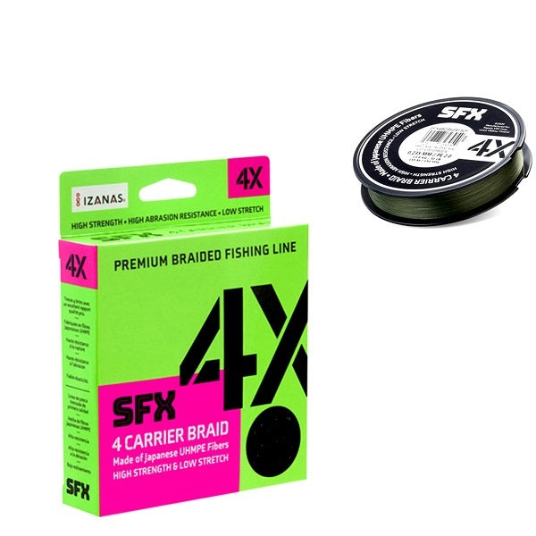 CUERDA TRENZADA SUFIX SFX 4 Hebras (150 y 300 Yardas)